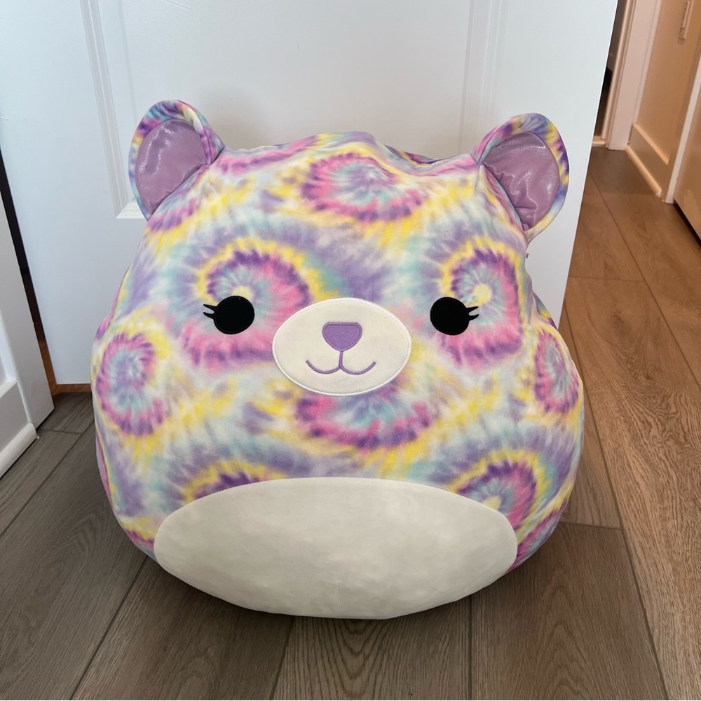 Tie die dog squishmallow